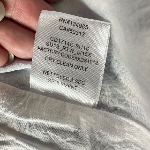 For Love and Lemons Dixie Mini Dress Strapless Sweetheart Neckline Blue Gingham - Picture 7 of 9